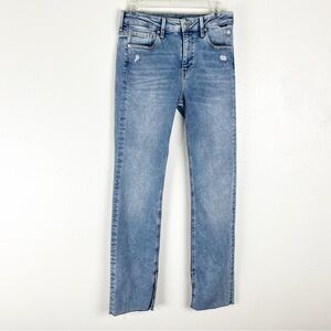 MAVI Maria Slit High Rise Flare Distressed Intentionally Ripped Jeans, Size 28